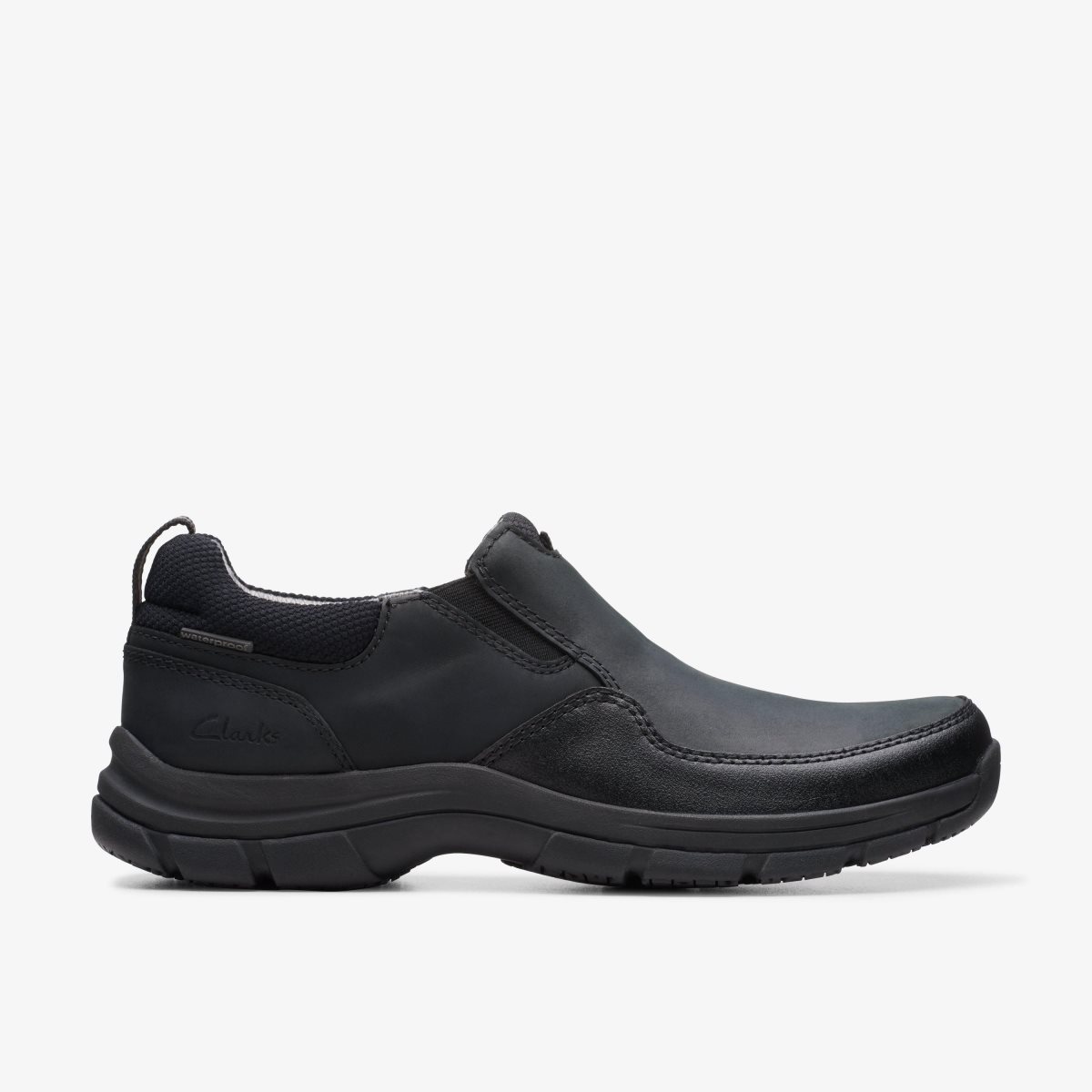 Clarks Walpath Step Black Leather Black | RD0467951