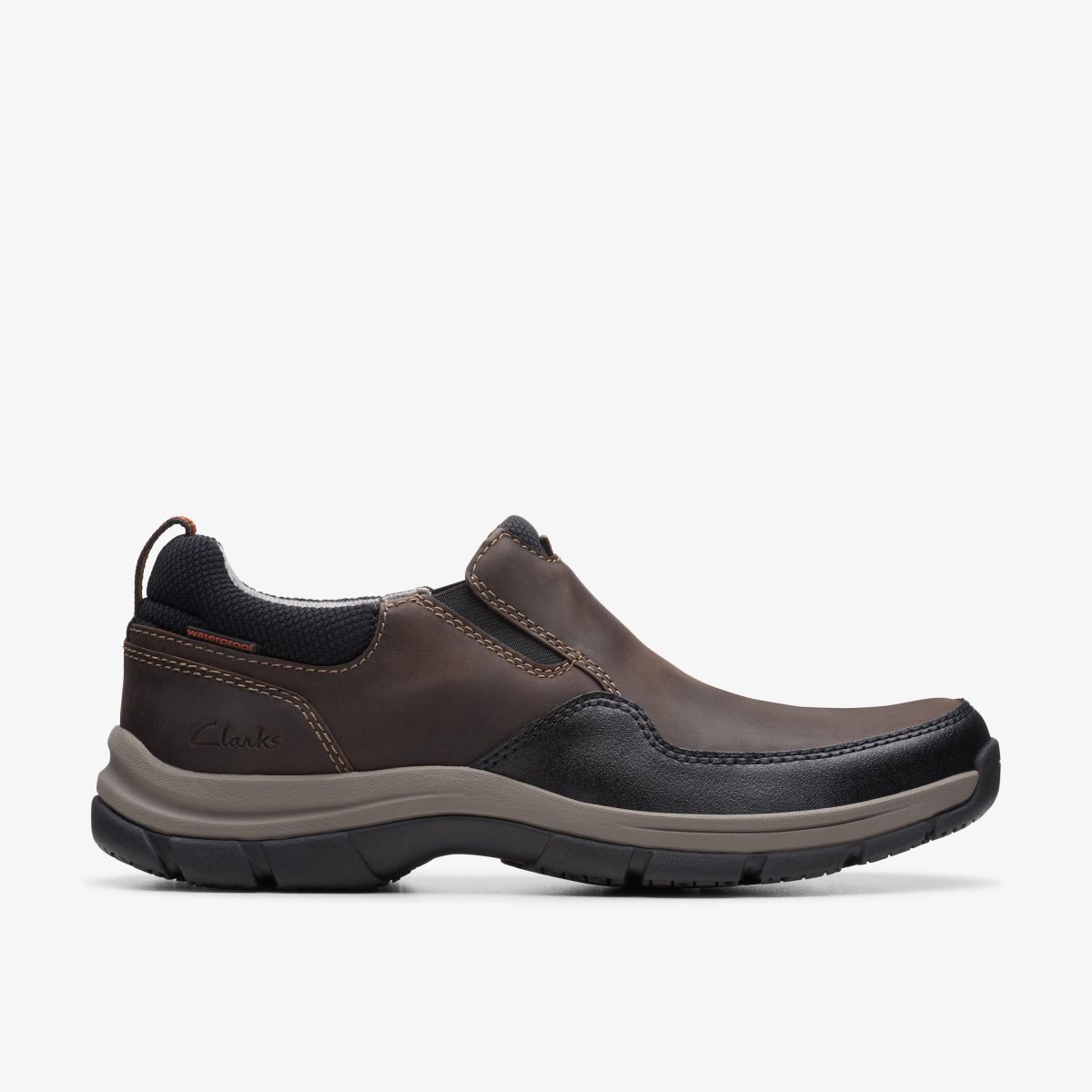 Clarks Walpath Step Dark Brown Leather Dark Brown | NC9647513