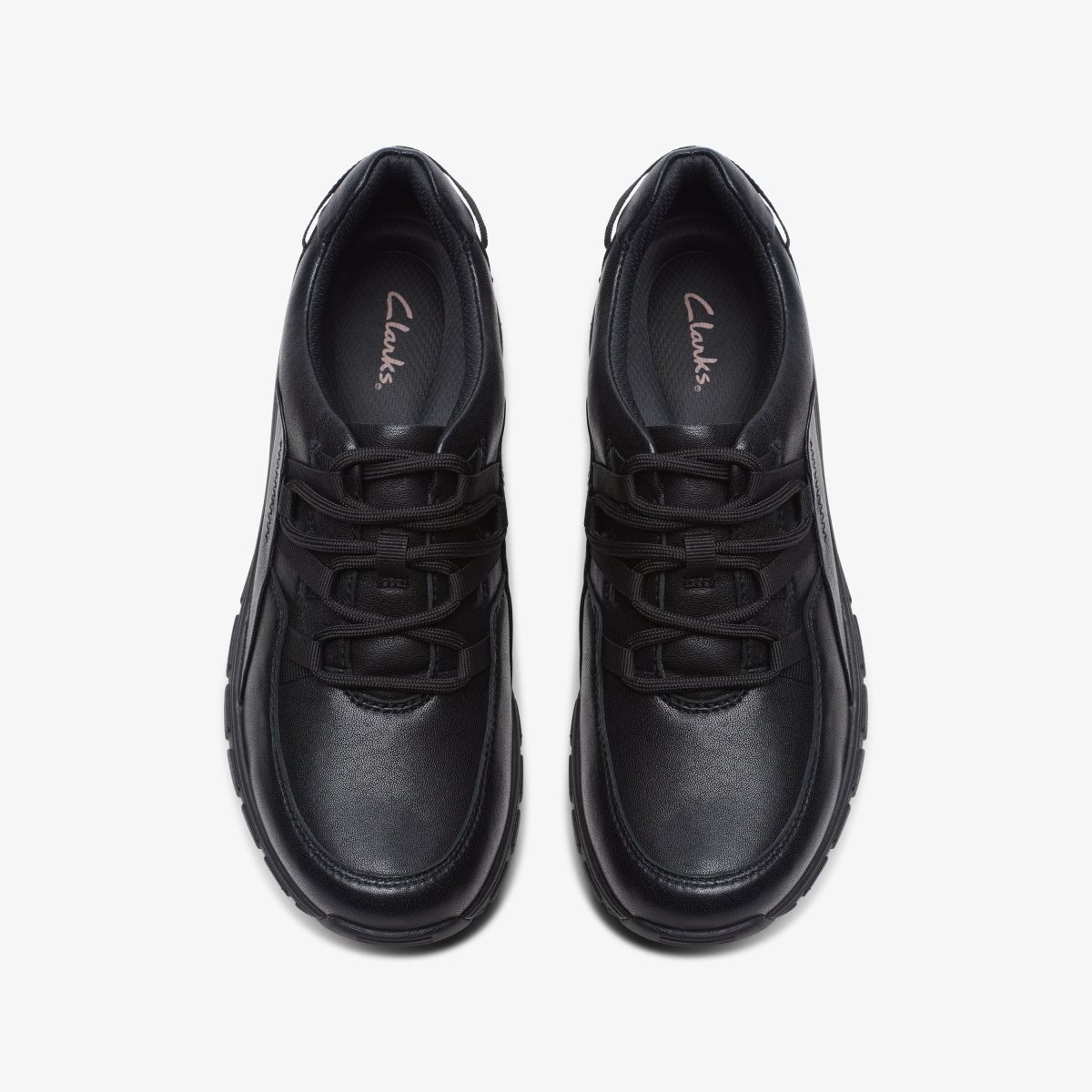 Clarks Wave Range Black Leather Black | GT2305648