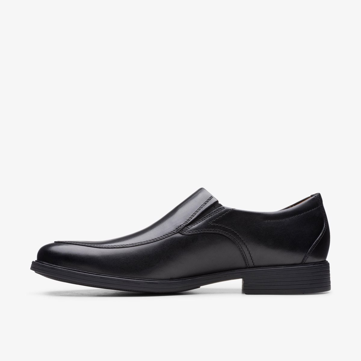 Clarks Whiddon Step Black Leather Black | YO7845316